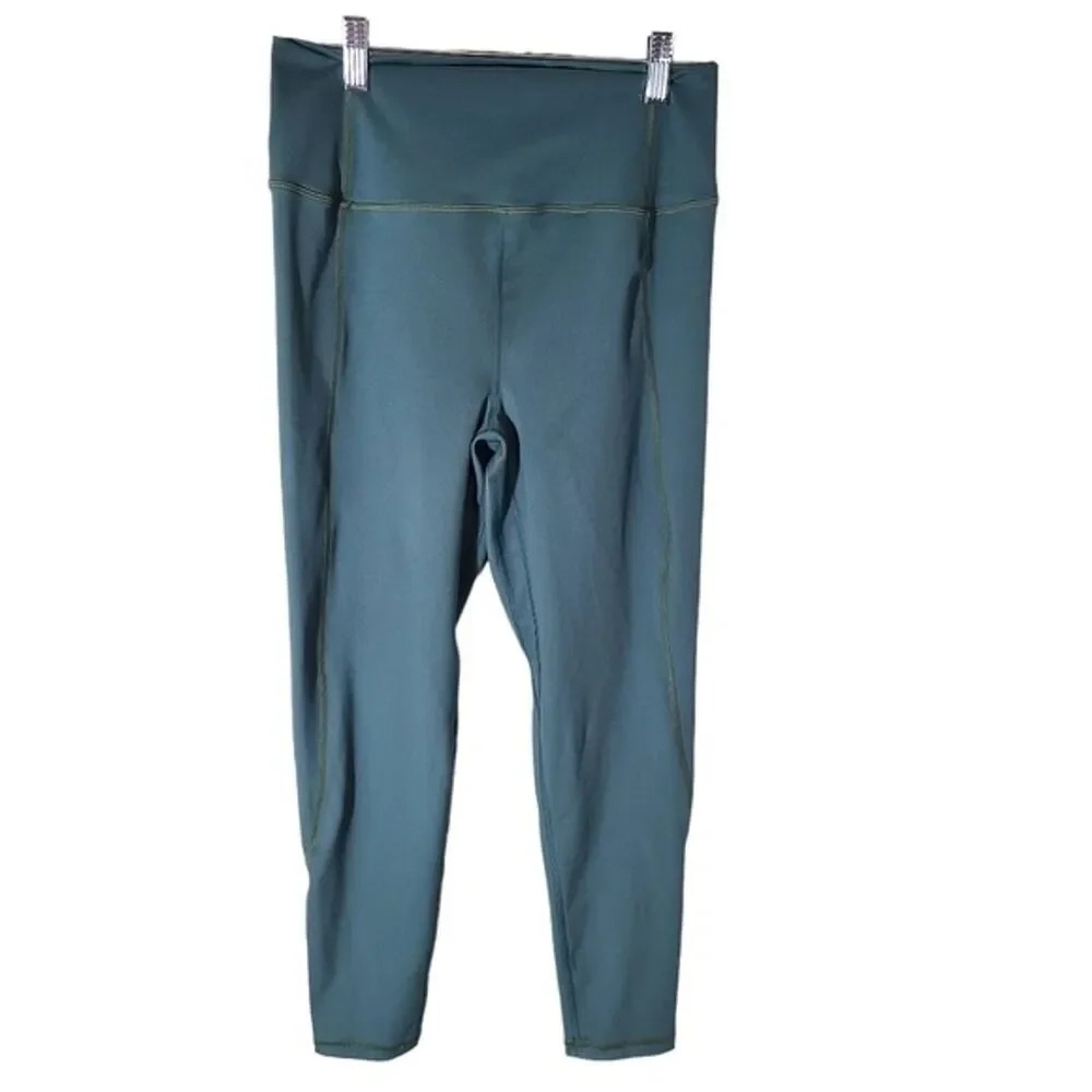 J. Crew Active pull-on stretch athletic gym leggings pants‎ green size Medium